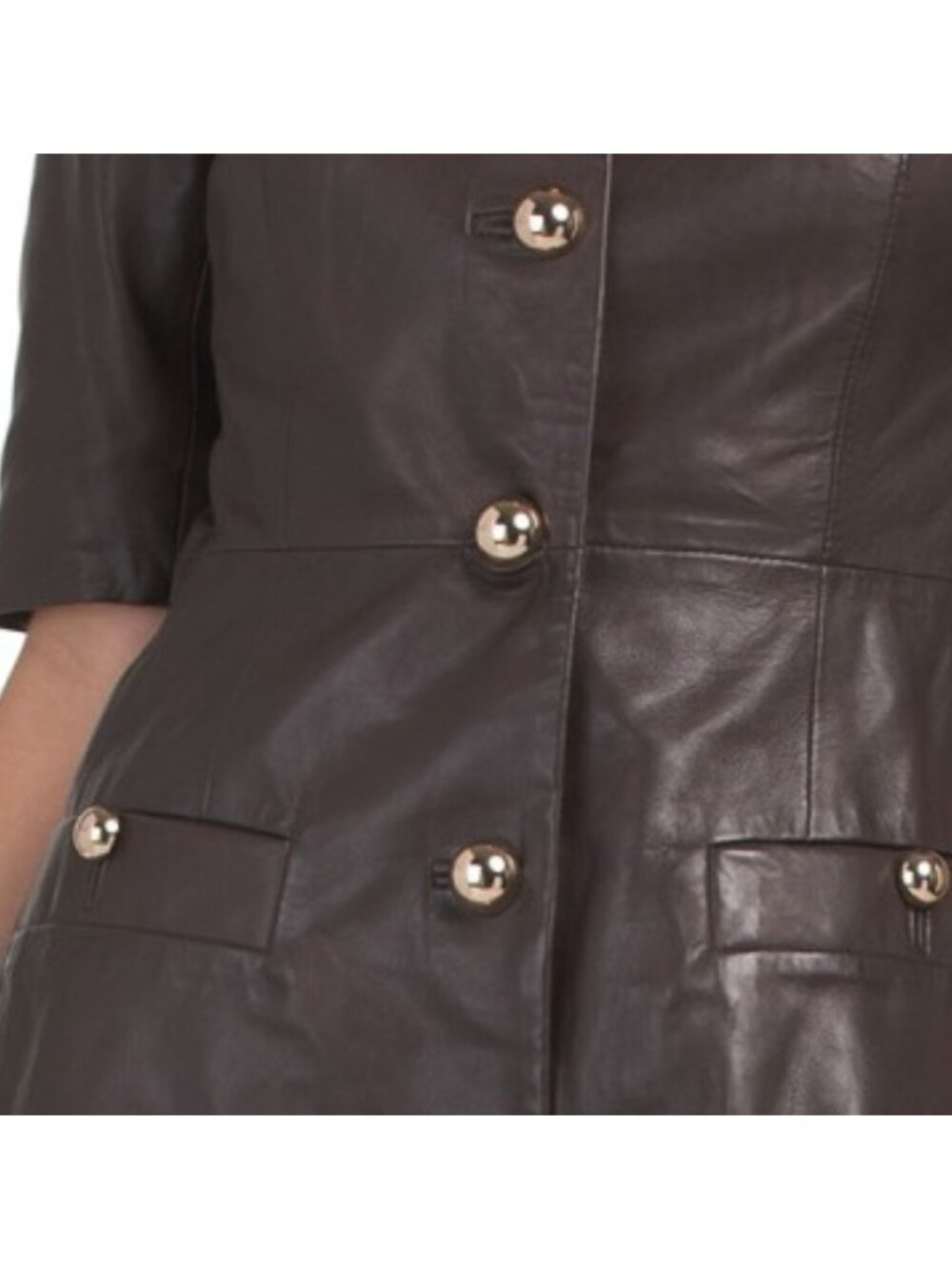 BOD & CHRISTENSEN Leather Bonnie Mini Dress - Picture 4 of 5